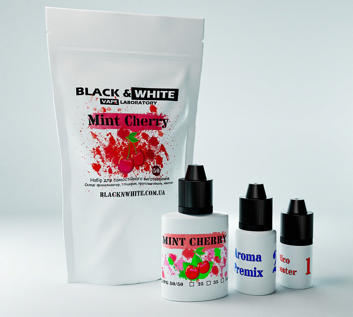 Премикс набор Black&White Mint Cherry, 25 мг