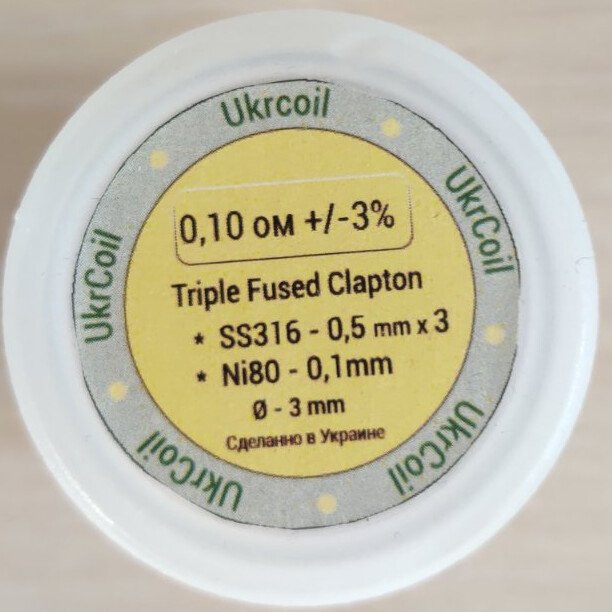 Ukrcoil Triple Fused Clapton Triple Fused Clapton 0.10 Ω