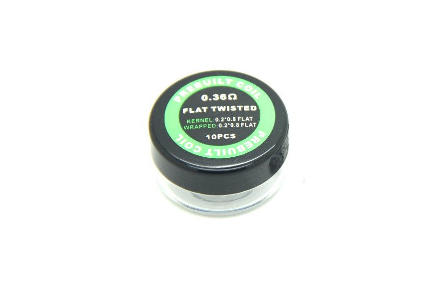 Flat twisted coil