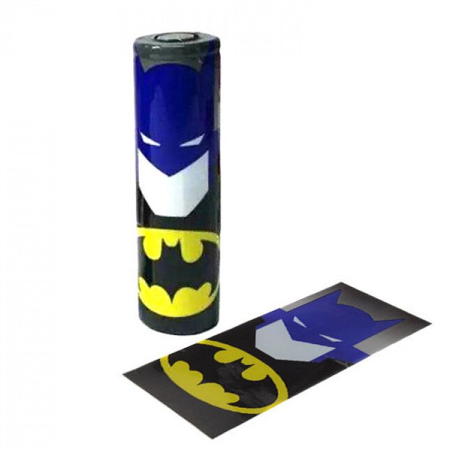Наклейка для акумуляторів 18650 Batman