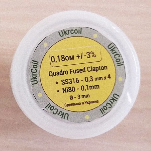 Ukrcoil Quadro Fused Clapton Quadro Fused Clapton 0.18 Ω