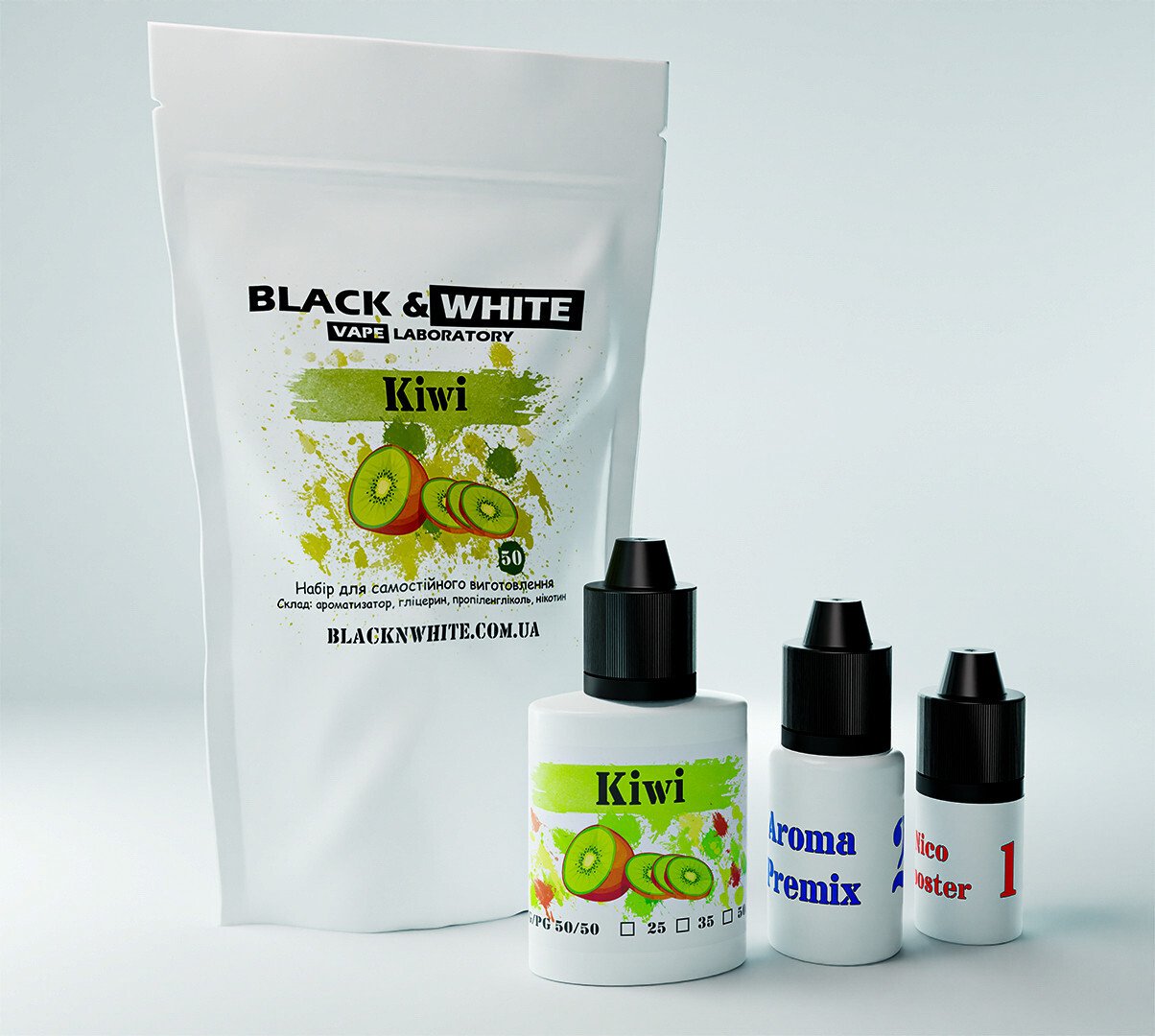 Премикс набор Black&White Kiwi, 50 мг