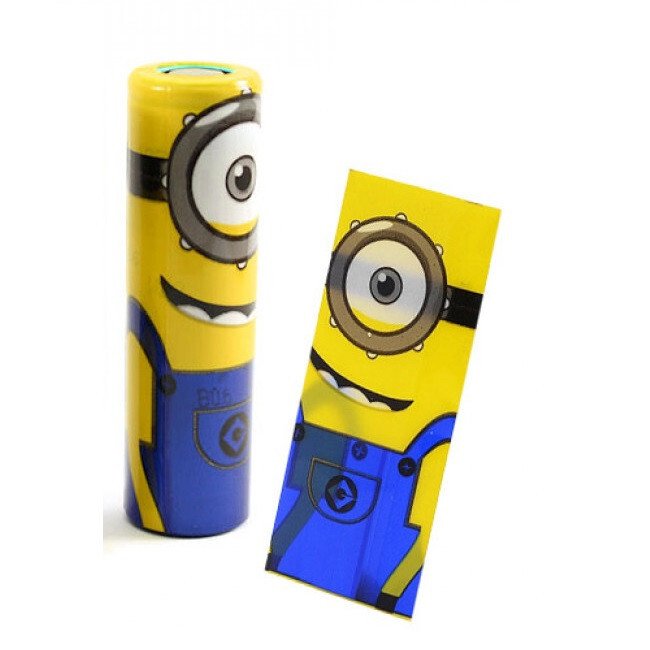 Наклейка для акумуляторів 18650 Minion