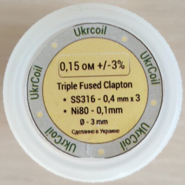 Ukrcoil Triple Fused Clapton Triple Fused Clapton 0.15 Ω