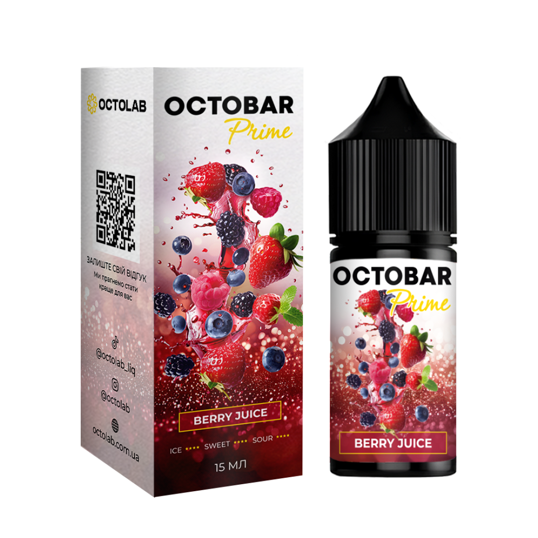 Безникотиновый набор Octobar Prime 30ml Berry Juice