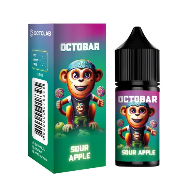 Безнікотиновий набір Octobar NFT Sour Apple 15мл