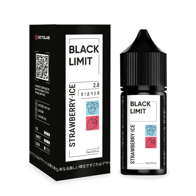 Безникотиновый набор Black Limit (Strawberry Ice)