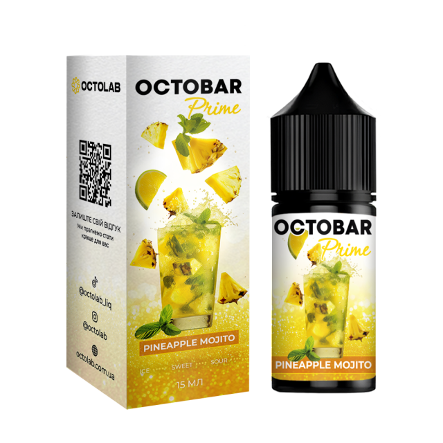 Безнікотиновий набір Octobar Prime 30ml Pineapple Mojito